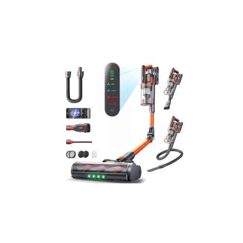 Fieety Cordless Vacuum Cleaner, 650W/55Kpa/70Mins Stick Vacuum Cleaners for Home