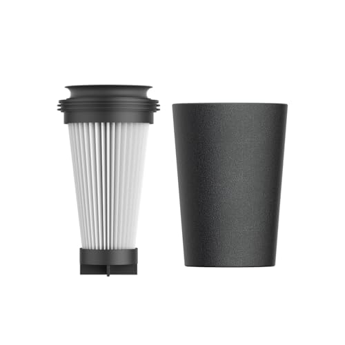 Fieety U8 Vacuum Filter for U8 Cordless Vacuum Cleaner, Sponge + HEPA Filter (Black and White), 3PSC